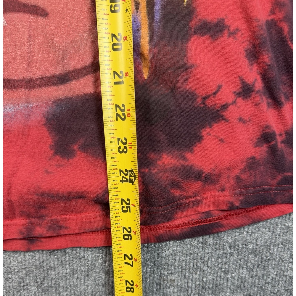 Pac-Man‎ Tie Dye Graphic T Shirt Mens XL Red Black Bandai Namco Streetwear Tee - Picture 7 of 9